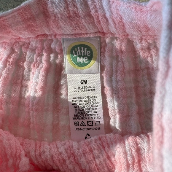 Pink Ruffled Baby Romper - Picture 3 of 6